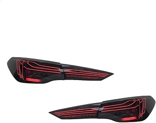 Car Tail Light Assembly For 4 Series G22 G82 M4 CSL 2020-2022 Flowing Water Flicker Lamps Plug And Play Taillights(Black)