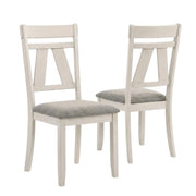Solid Rubberwood Side Chairs Set of by Starlight Canyon Home – Rubberwood, Brown, Pack of 2