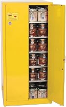 YPI62 Safety Cabinet for Paint and Ink by Eagle – 96 gallon, 65"Height, 31-1/4"Width, 31", Alloy Steel, Yellow, Model YPI-62