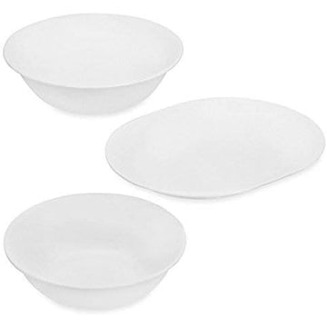 White 3-Piece Completer Set by Corelle – Vitreous China, White, Pack of 3, Model 8541921299
