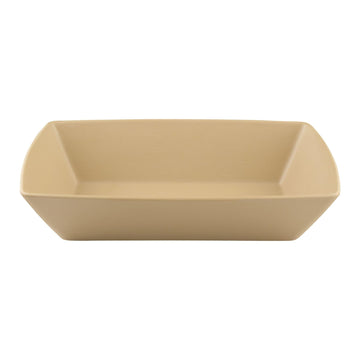 EGS Greenovations Paper Bag 18 Oz Rectangular Bowl- 6 / PK by Elite Global Solutions – 6.00x4.00x7.50, Melamine, Brown, Pack of 6, Model ECO6552-PB