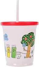 Fabri-Kal 9507099.01 Clear Aquarium 12 Oz Kids Cup with Lid - 500 / CS