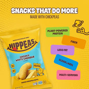 HIPPEAS Groovy White Cheddar / 4 Ounce (Pack of 1) / Basic Puffed Snacks