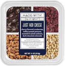 Made With Cranberry Nut Toffee Dark Chocolate Almonds Quad Fruit & Nut Mix, 11 Ounce (Pack of 12)