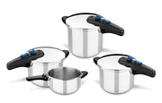Veloce - 4 Litre Fast Pressure Cooker by Monix – 4.2 Quarts, 4 liters, Stainless steel, Silver, Model M570001