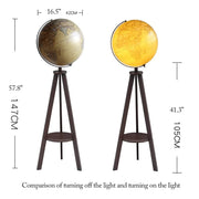 Wooden Storage Shelf Stand Raised Embossed Map Surface Globe...(B1) by xdgFHsy – One Size, Resin, B1, Model xdgFHsy