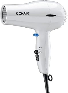 Conair 1875 Watt Hair Dryer, White 1 ea (Pack of 12)