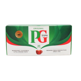Non-Pyramid Black Tea - 40 Bags Per Pack - (6 Pack) by PG Tips – Pack of 6, Model 8712566865505