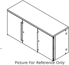 Perlick BBR72 72"W 3 Section Remote Refrigeration Back Bar Cabinet
