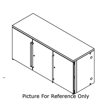 60"W 3 Section Narrow Door Remote Refrigeration Back Bar Cabinet by Perlick – 19.0 cubic_feet, Model BBRN60