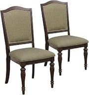 Asian Hardwood Dining Side Chairs Set of by Starlight Canyon Home – Asian Hardwood, Brown, Pack of 2