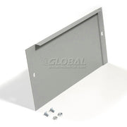 End Base For 15"D X 6"H Gray Locker Pair (Left And Right) by Global Industrial – Alloy Steel, Grey, Model 652083GY