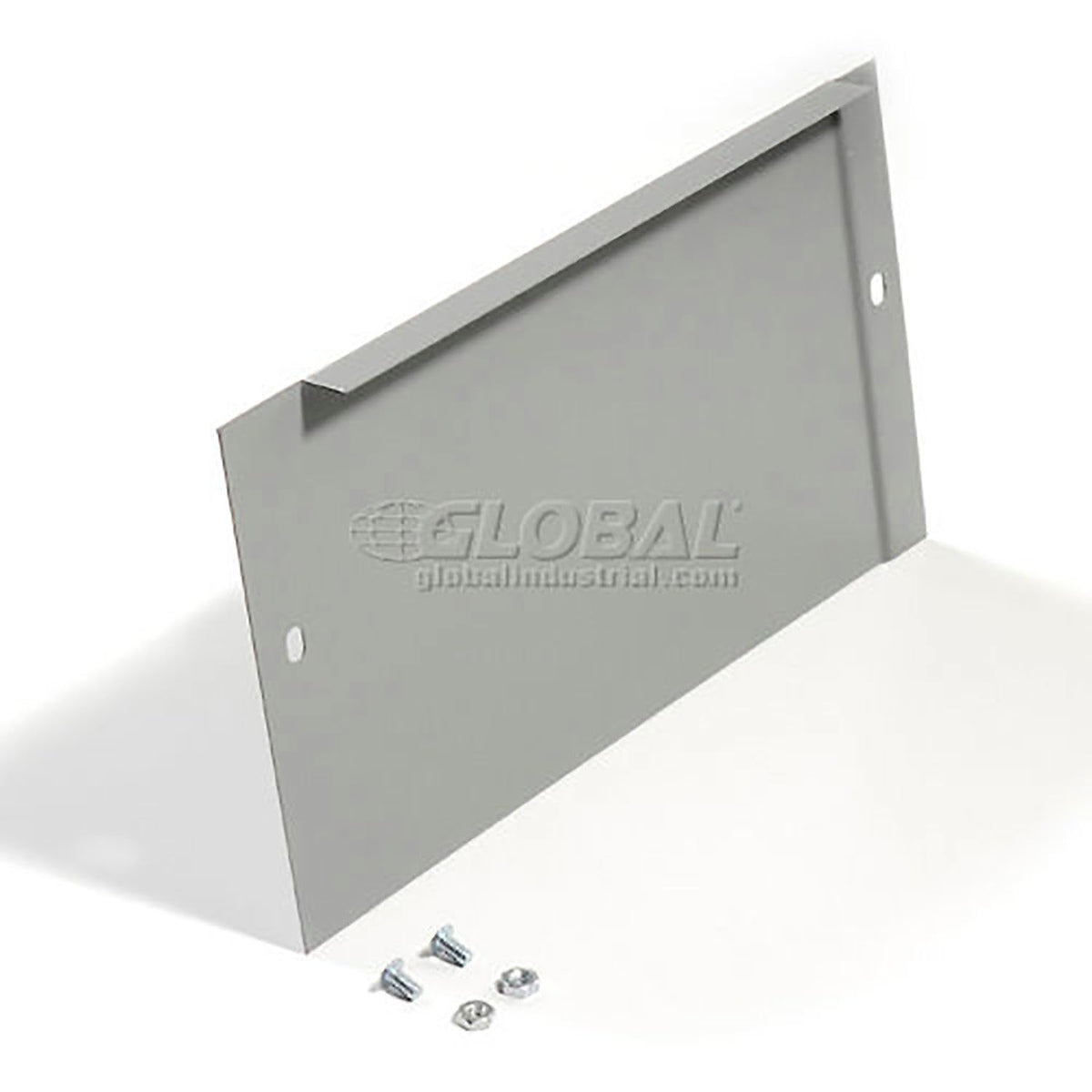 End Base For 15"D X 6"H Gray Locker Pair (Left And Right) by Global Industrial – Alloy Steel, Grey, Model 652083GY