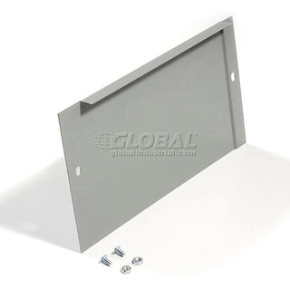 End Base For 15"D X 6"H Gray Locker Pair (Left And Right) by Global Industrial – Alloy Steel, Grey, Model 652083GY