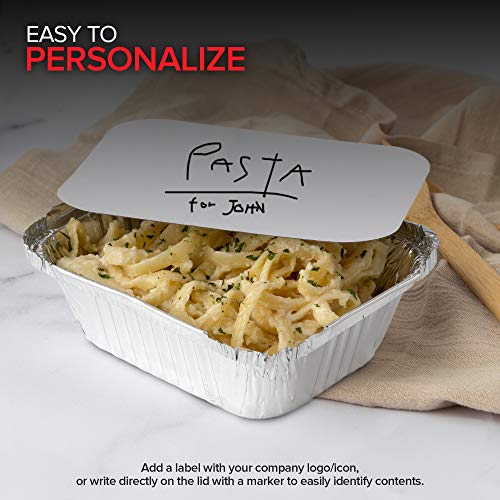 Stock Your Home 1 lb / 100 Pack / Silver Disposable Cookware