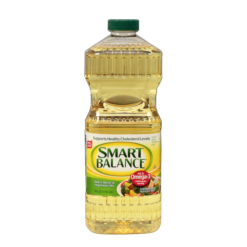 Omega 3 Blend of Vegetable Oil by Smart Balance – 48 oz", Pack of 9