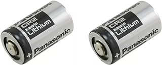 Panasonic CR2-2PK Photo Lithium 3V Batteries for Mini 25, Mini 50, Mini 50S, Mini 55, Pivi MP-100 and SP-1- Silver (Pack of 2)