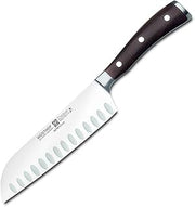 IKON 7" Santoku, Hollow Edge