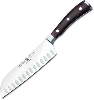 IKON 7" Santoku, Hollow Edge