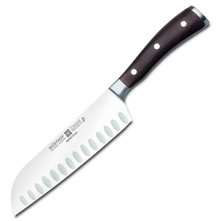 IKON 7" Santoku by Wüsthof – 6.5", Stainless Steel, Brown, Model 4976