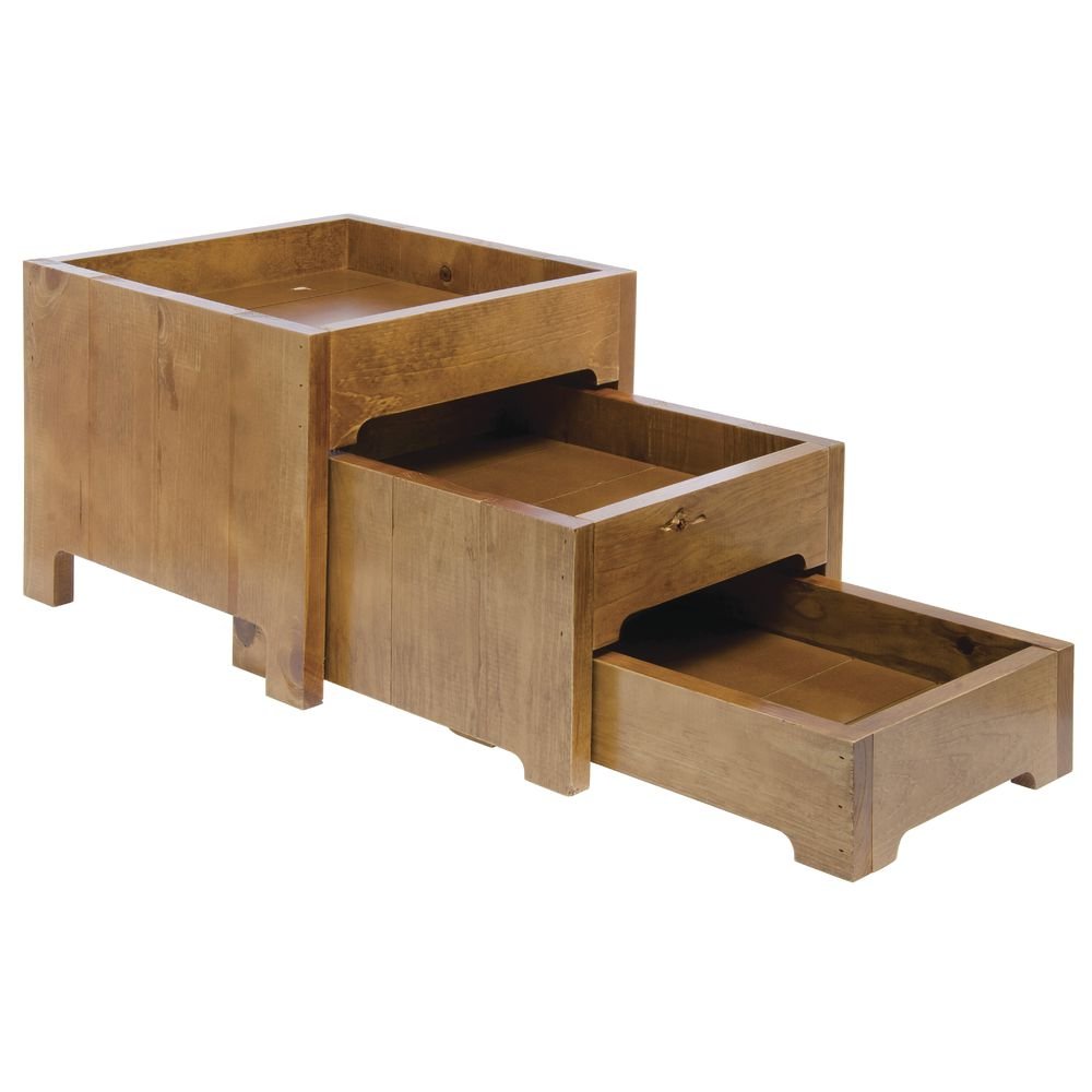 Nesting Display Riser Natural Pine Set of by HUBERT – Wood, Natural, Model 50764