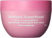 Briogeo Superfoods Acai + Passionfruit Lightweight Hydration Hair Mask – Deep Conditioner for Fine Hair, Boosts Shine & Softness, Weightless Moisture, Vegan & Cruelty-Free