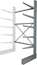 Global Industrial Single Sided Heavy Duty Cantilever Add-On Rack, 2" Lip, 72" Wx46 Dx120 H
