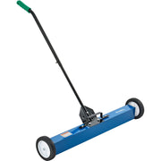 36" W Magnetic Floor Sweeper by Global Industrial – 7"L x 40.75"W x 38"H, Rubber, Blue/Black, Model 112136