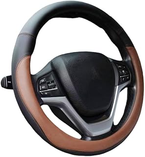 Car Steering Wheel Cover for BMW 3.0 CSL, Heat Resistant Anti-Slip Car Wheel Wrap,Brown