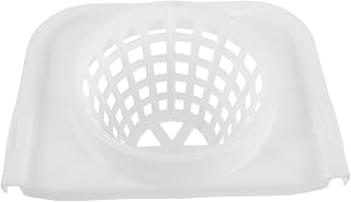 Plastic Mop Drainer Basket Bucket Accessory for Cleaning Buckets White | Universal Compatibility, Efficient Water Wringing, Splash Reduction for Hotels Homes