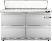 SW48-12-FB-D Sandwich Unit, 48" W, With 12 Pan Top Openings, Front Breathing & Four Drawers