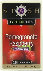 Stash Tea Tea Green Pom Rspbry W/Ma 18 Bag
