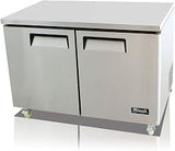 Migali 48.2 in. 12.0 cu. ft. Competitor Series Undercounter Refrigerator, Stainless Steel & Galvanized Steel