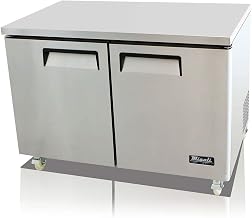 Migali 48.2 in. 12.0 cu. ft. Competitor Series Undercounter Refrigerator, Stainless Steel & Galvanized Steel