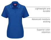 Red Kap Medium / Royal Blue / Short Sleeve Performance Knit® Pocketless Core Polo Polos