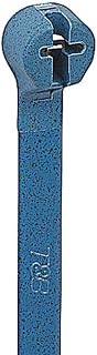 Thomas & Betts TY524M-NDT Ty-Rap 5" Nylon 6.6 Compound, Detectable Cable Tie with Stainless Steel Locking Device (Pack of 100), Bright Blue