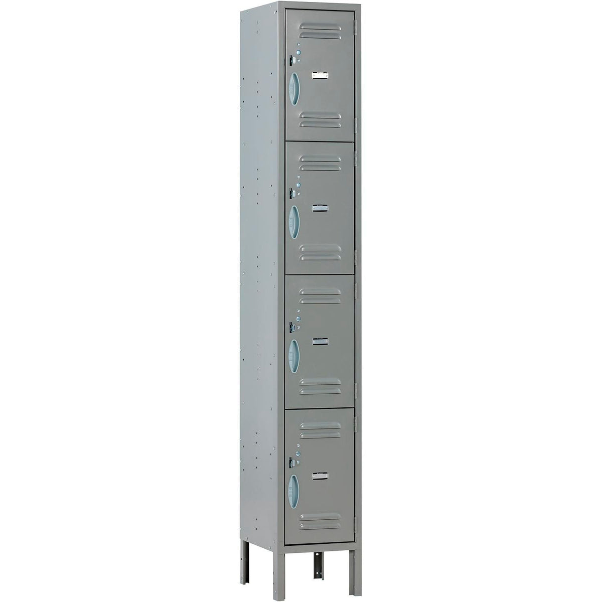 4-Tier 4 Door Locker by Global Industrial – Steel, Gray, Model 290600