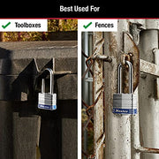 Master Lock Silver / 2" shackle / 1 Pack Keyed Padlocks