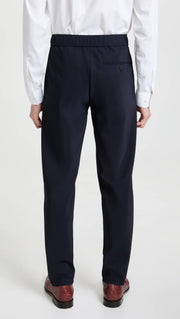 Men's Curtis Drawstring Precision Ponte Pants by Theory – 36, Polyester, Baltic, Model L0197218