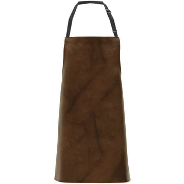 Locknane Leather-Look Bib Apron Brown Vinyl - 30"L x 26"W by LOCKNANE MANUFACTURING INC – 1, Vinyl, Brown, Model APRP60BRBIB