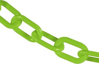 Mr. Chain Plastic Barrier Chain, Green, 500 ft Length (51014-500)