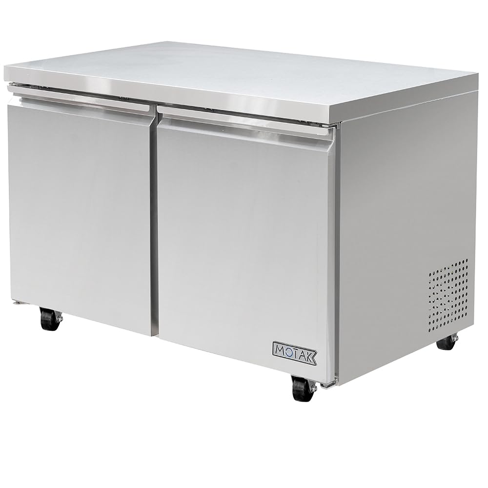 47 1/4" W Undercounter Refrigerator w/ (2) Sections & (2) Doors by MOTAK – 50.39x32.68x38.58, In Description, Check Images, Model MUR-48-X