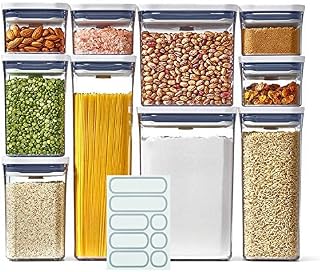 OXO Good Grip 10-Piece POP Container Set with 10 Labels