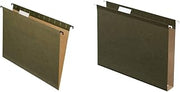 Pendaflex SureHook Reinforced Hanging Folders, Letter Size, Standard Green, 20 per Box (6152 1/5) & 04152X1 Reinforced 1" Extra Capacity Hanging Folders