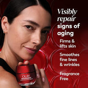 Olay Fragrance-Free / 1.7 Ounce (Pack of 1) / Fragrance-Free Face Moisturizer, Micro-Sculpting Cream Face Moisturizers