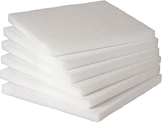 Hygloss Products Foam Blocks -Craft Foam (XPS) for Projects, Arts, & Crafts, 12 x 12 x 1-Inch Squares, 6 Pieces