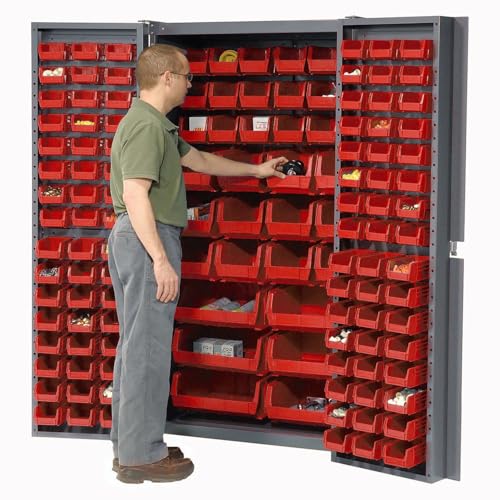 Global Industrial Red / 38 inches (W) x 24 inches (D) x 72 inches (H) / Industrial Storage Cabinets