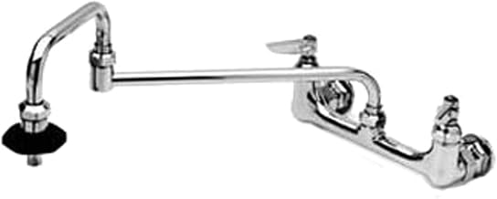 T&S Brass B-0597 Wall Mount 8-Inch Centers 18-Inch Double Joint Nozzle Insulated On-Off Control Pot Filler