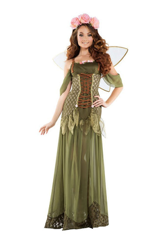 Women's Rose Fairy Princess Costume (Small) by Starline – Small, Polyester, Brown/Gold, Model STS6116-S