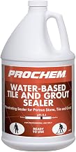Prochem Water-Based Tile and Grout Sealer, Professional Penetrating Sealer for Porous Stone, Tile, Grout, Ready to Use, 4 Pk, 1 Gal